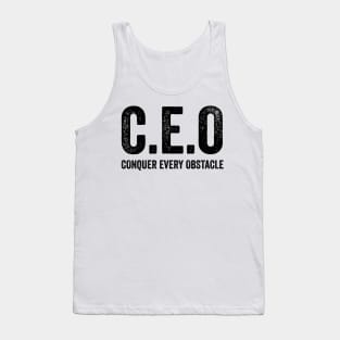 CEO Conquer Every Obstacle T-shirt, CEO Sweatshirt, Entrepreneur Sweatshirt, Entrepreneur Gift, Small Business Owner Shirt, Gift For CEO Tank Top